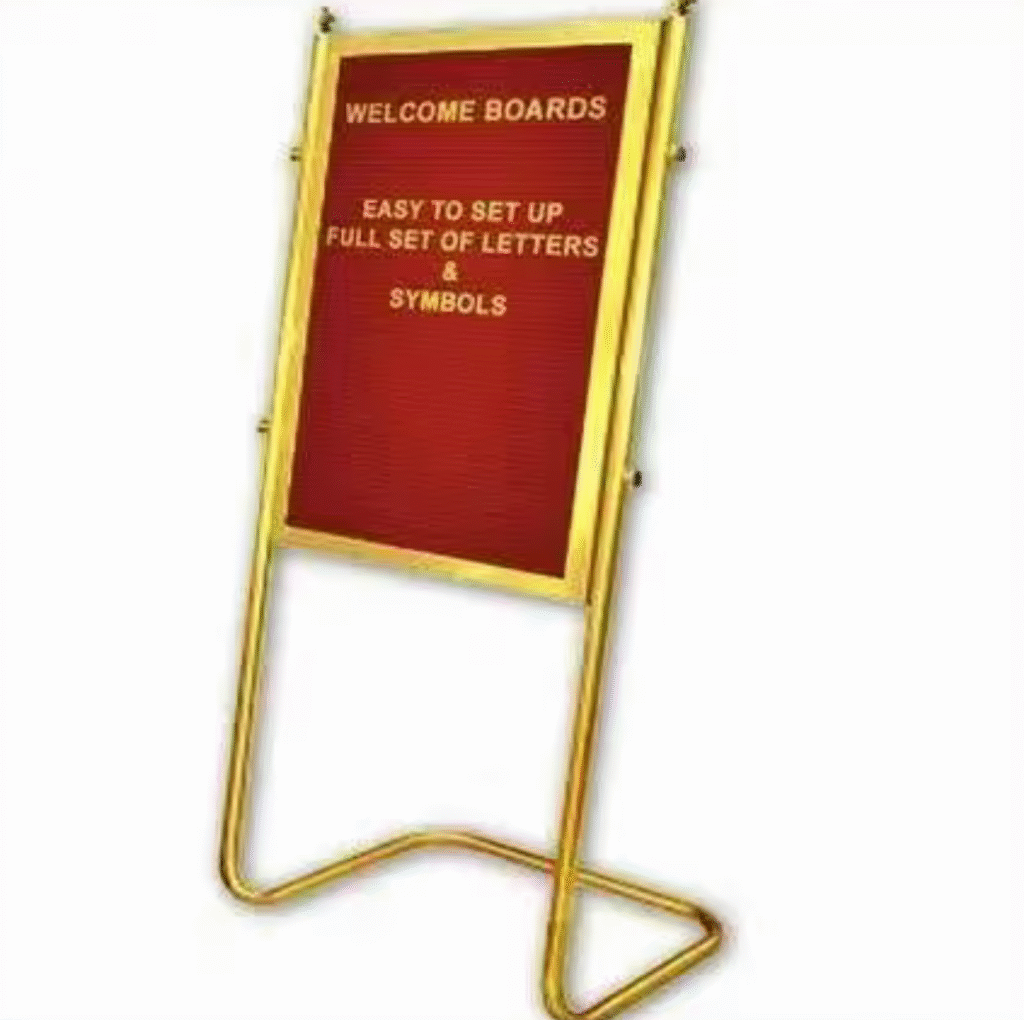 lobby-board-with-brass-stand