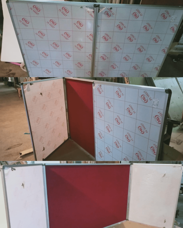 Acrylic Shutter Lock Notice Boards