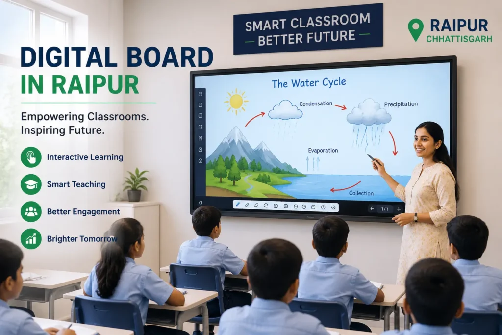 Smart classroom Solution Bhavya Innovation Digital board in Raipur