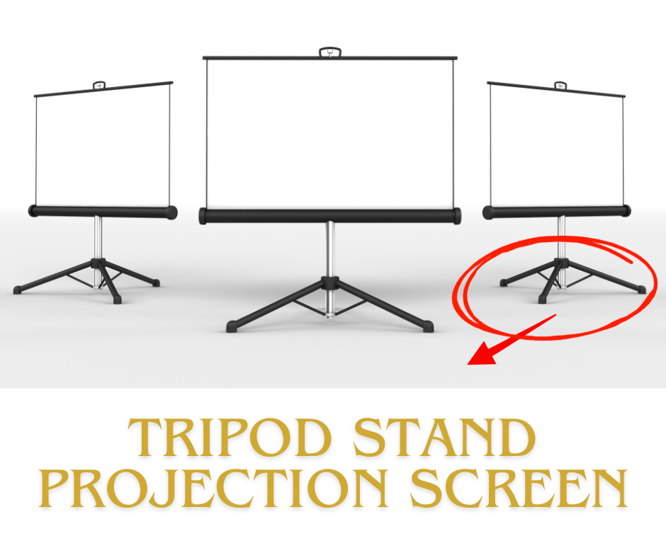 tripod stand projection screen