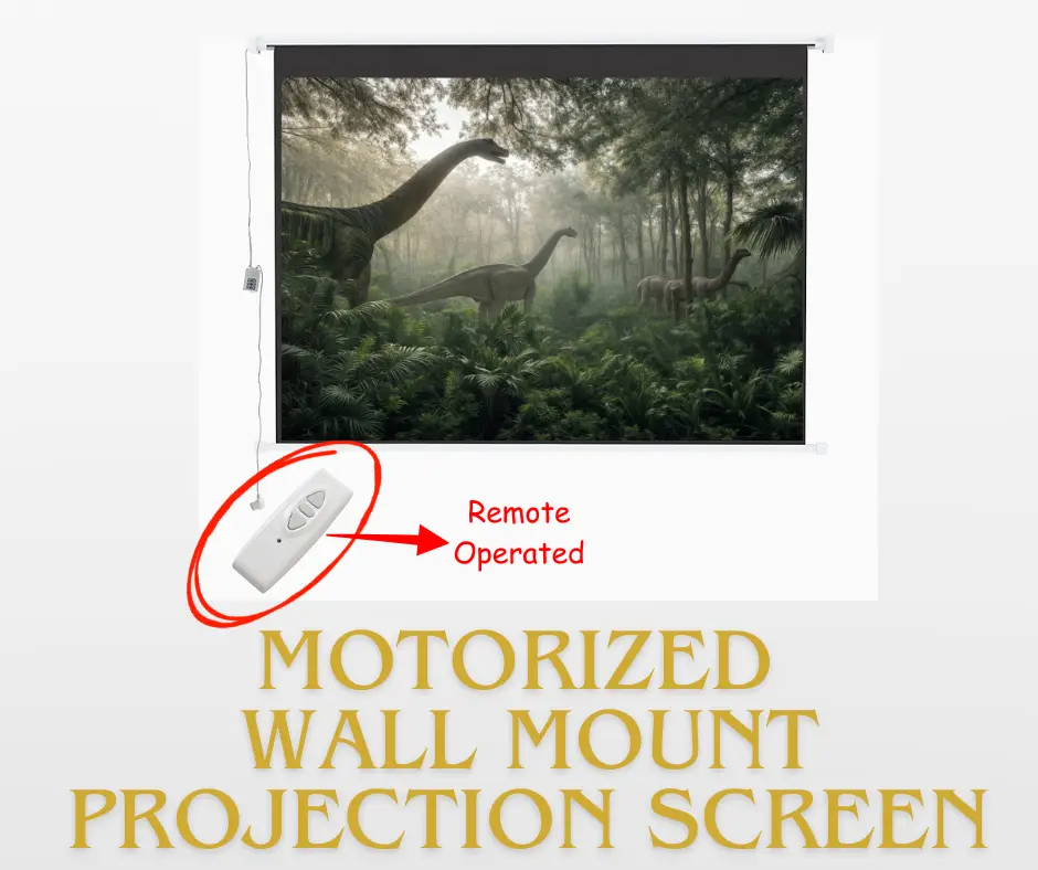 Motorised Wall Mount Projection Screens