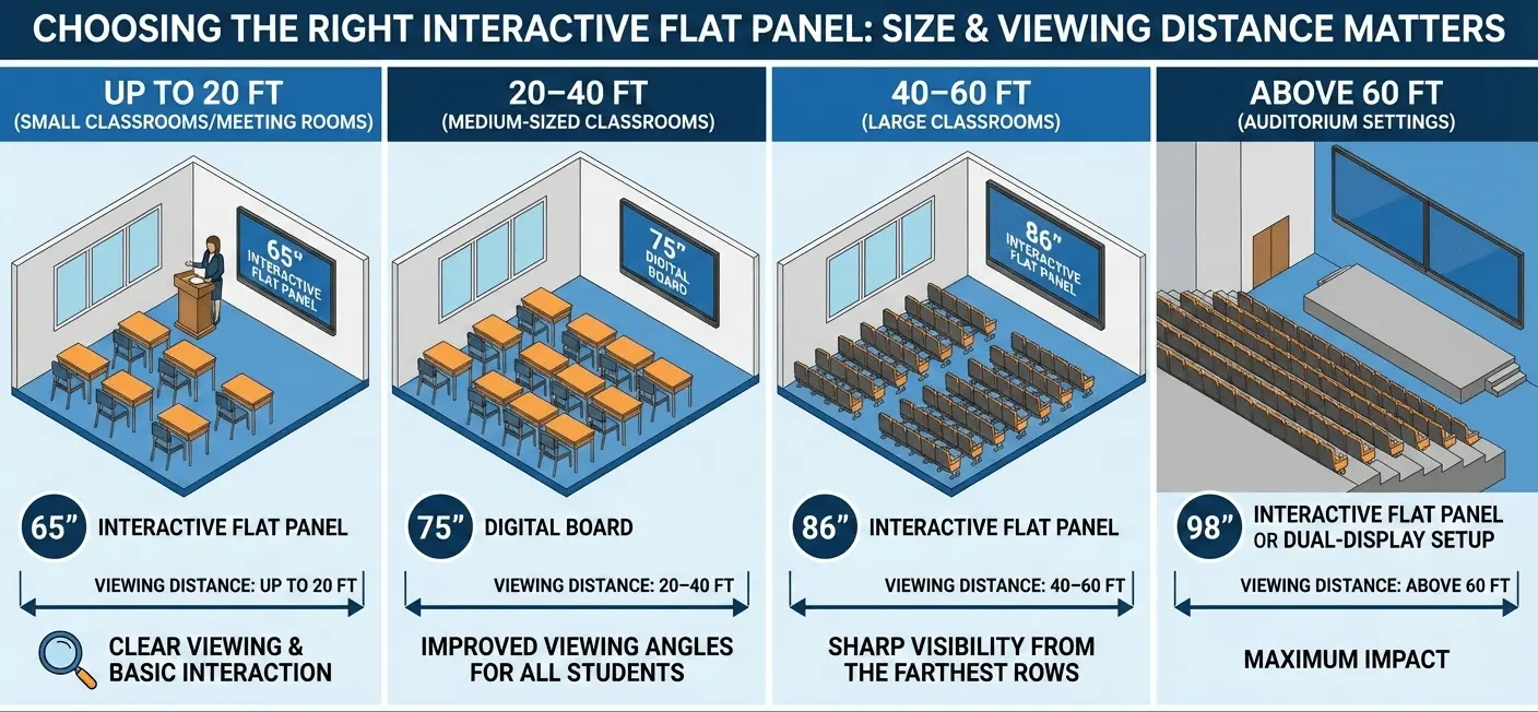 Right size of Interactive panel in Raipur